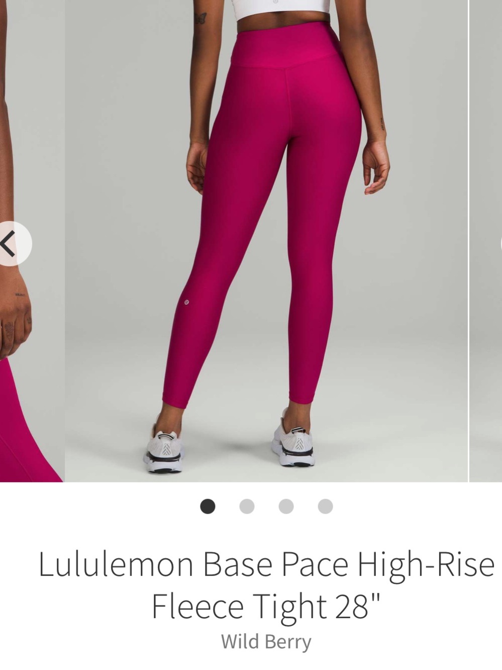 Lululemon Base Pace High-Rise Fleece Tight 28"